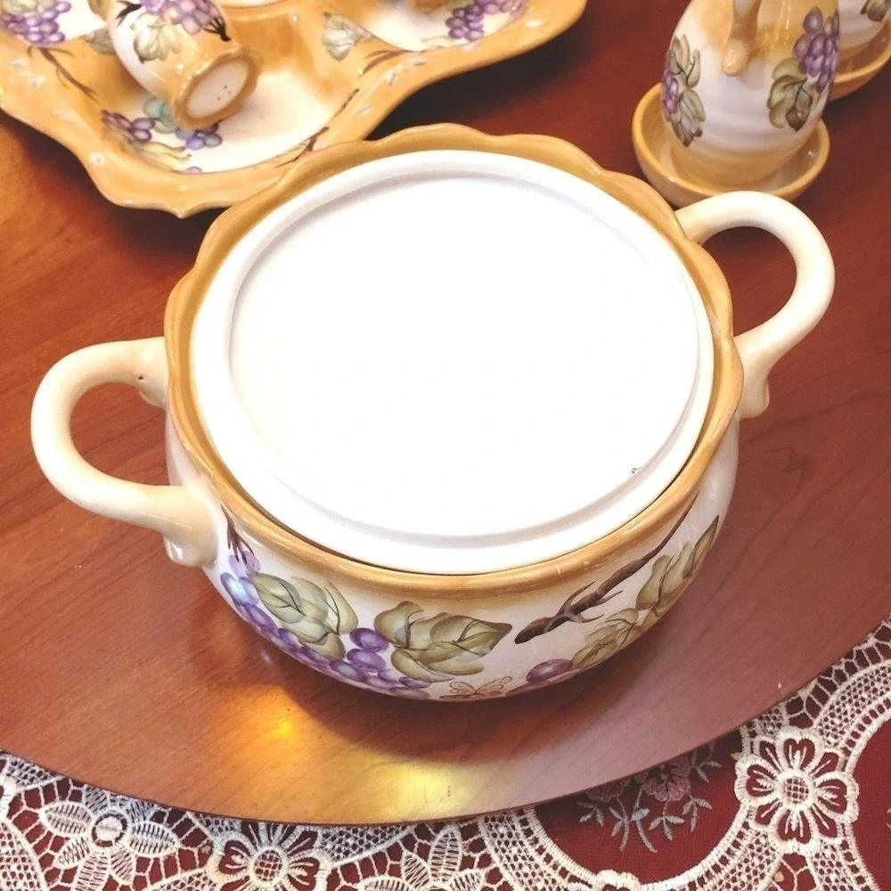 Appetizer Platter & Soup Tourane & Cruets Set & Salt/Pepper shakers Ambiance Col